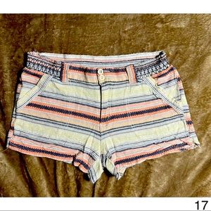 Maurices Multicolored Striped Shorts (M)